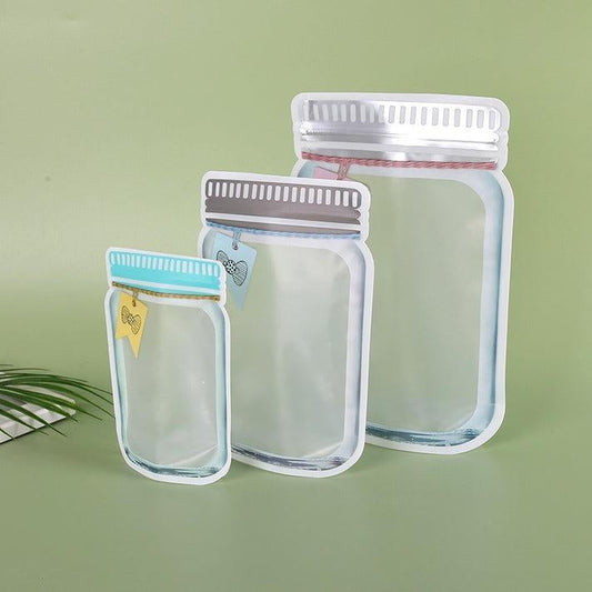 Plastic Storage Jars Pouch, Pack Of 3