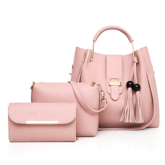 3pcs womens leather handbag Little chic
