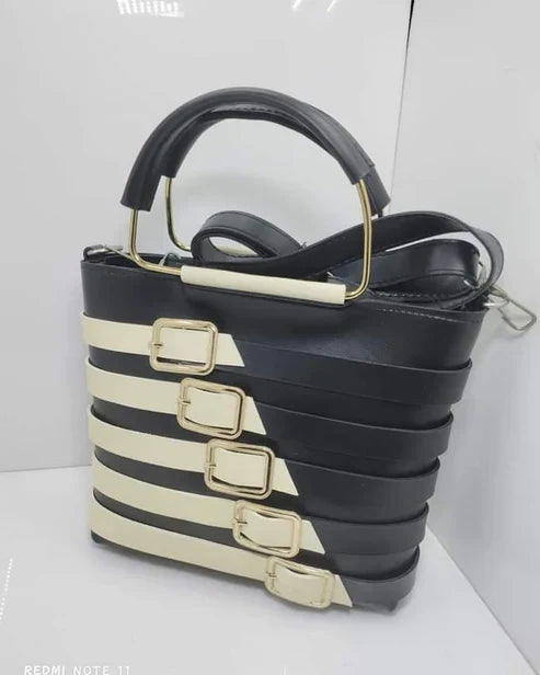 Trendy leather handbag