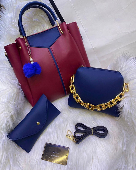 3pcs trendy GlamGrace handbag set Little chic