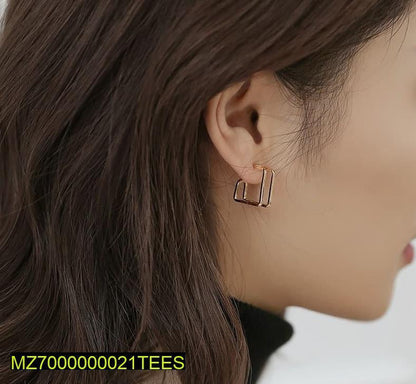 Double square casual earrings t4trendz
