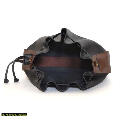 Bali pu leather bucket bag t4trendz