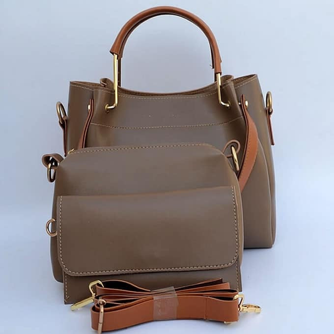 women premium quality three pcs handbags set t4trendz