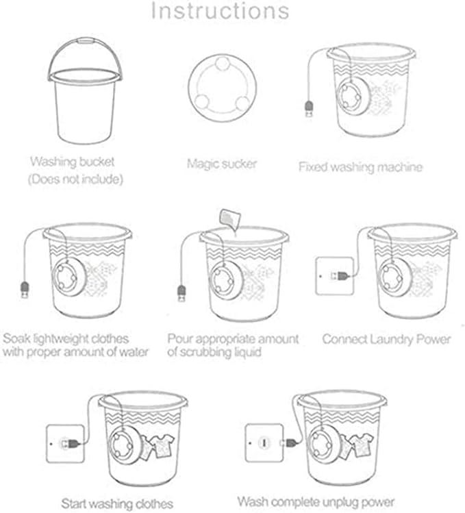 Mini Portable Clothes Washing Machine Little chic