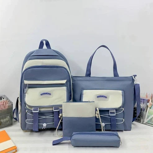 4Pcs/set girls Backpacks