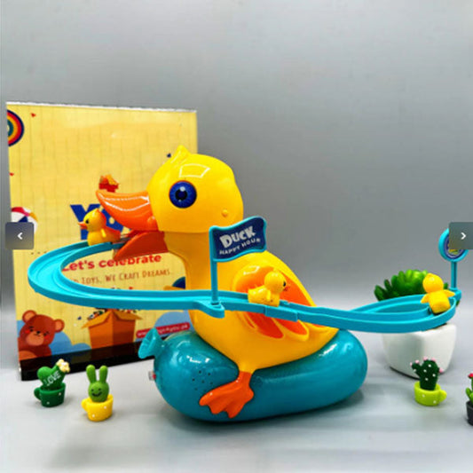 Electric Duck Toy with Sliding Track