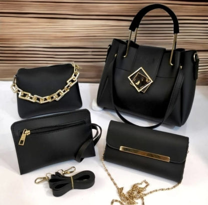 4 PCs women premium quality bags set t4trendz