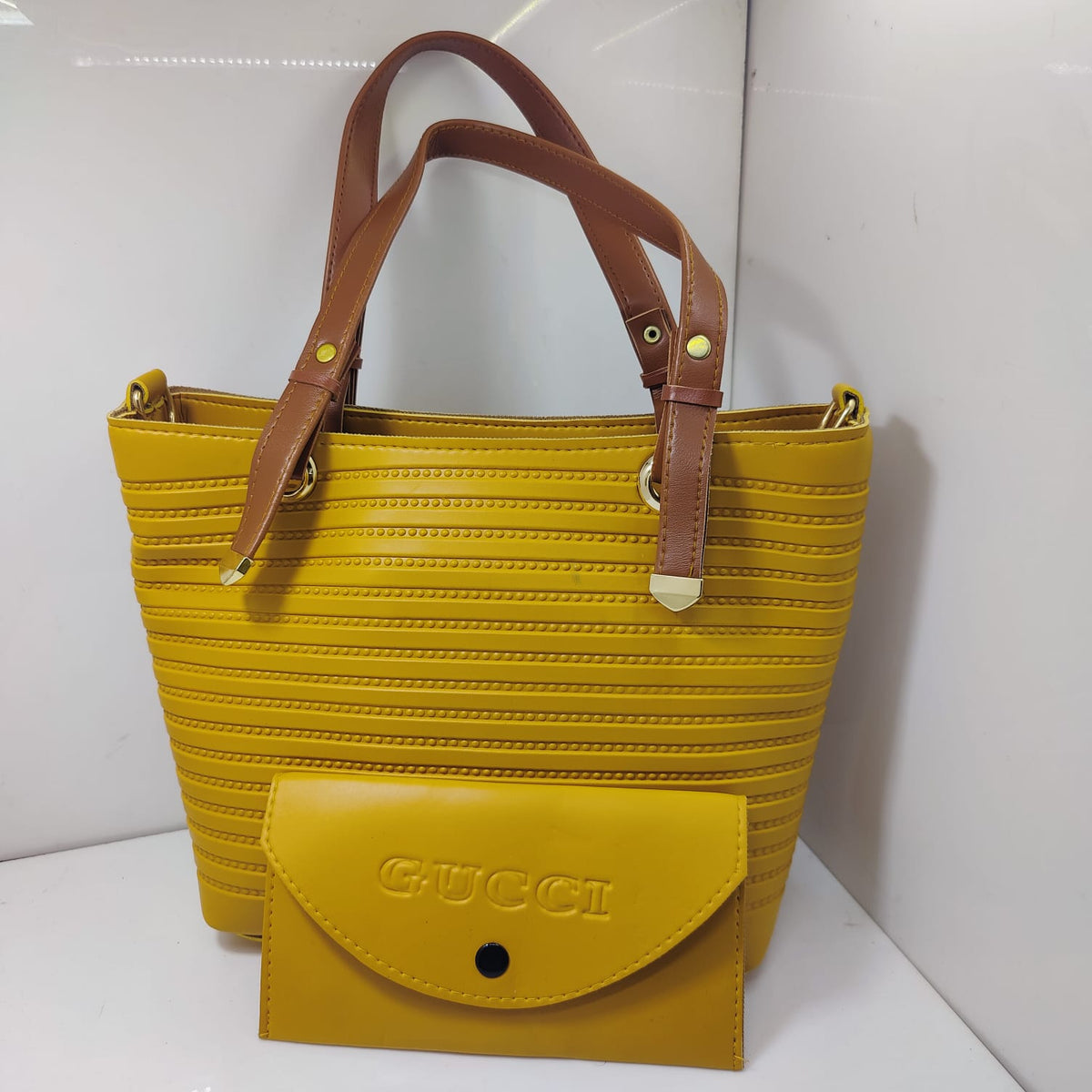 2 piece leather hand bag t4trendz