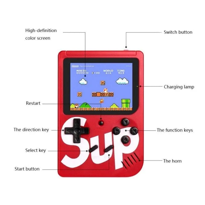 SUP 400 in 1 Games Retro Game Box Console Handheld Game PAD Gamebox
