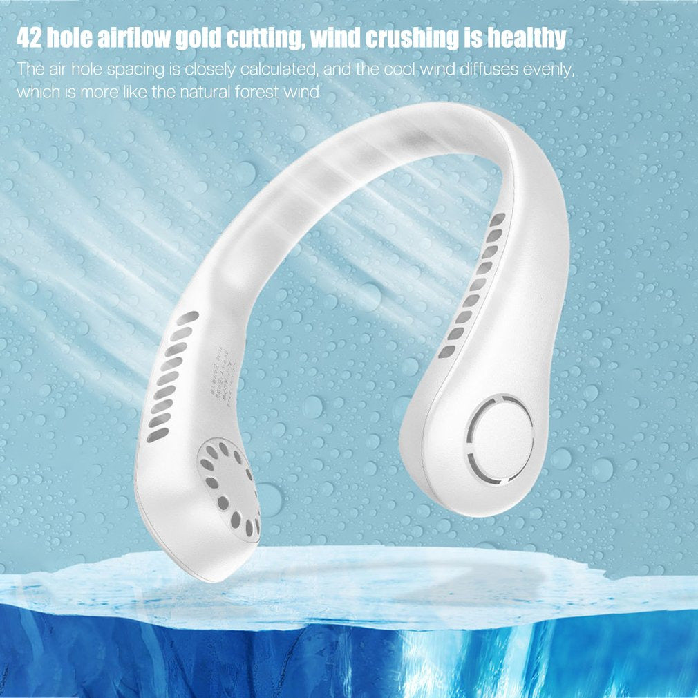 Portable Hanging Neck Fan | USB Rechargeable Little chic