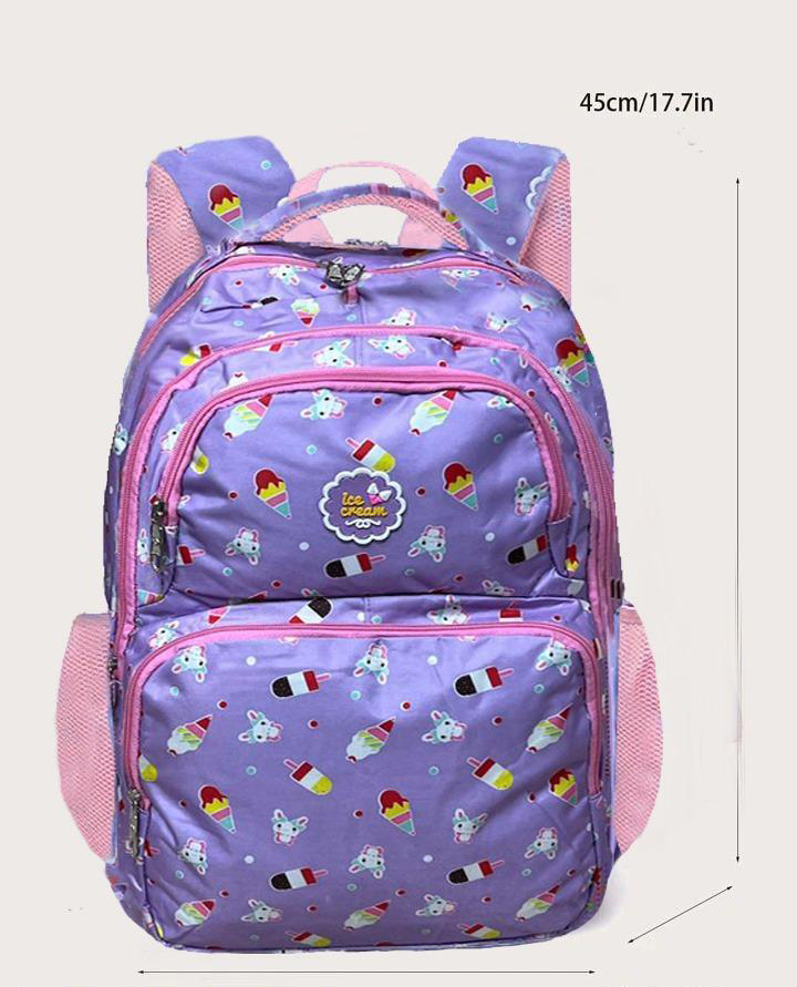 17 Inches Backpack Orange t4trendz
