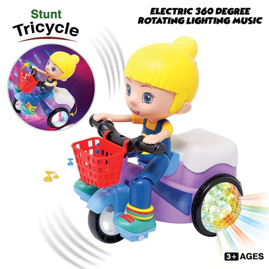 Buy Stunt Bicycle Toy with Lights & Music – 360° Spinning & Rotating Bike Toy