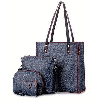 Elegent 4pcs leather handbag Little chic