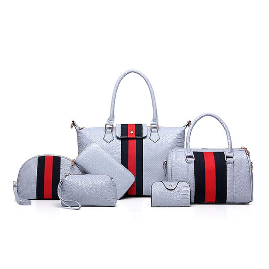 6pcs leather handbag Little chic