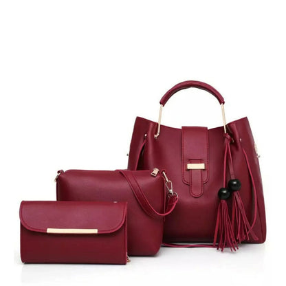 3pcs womens leather handbag Little chic