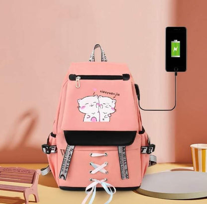 4pcs trendy bagpack for girls Little chic