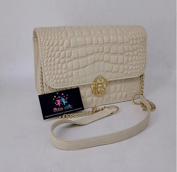 Stylish crocodile texture cross body bag Little chic