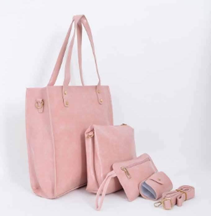 4pcs leather handbag Little chic