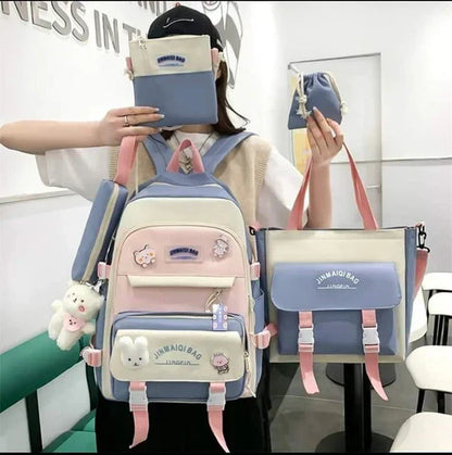 4Pcs/set girls Backpacks