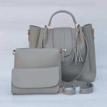 3pcs womens leather handbag