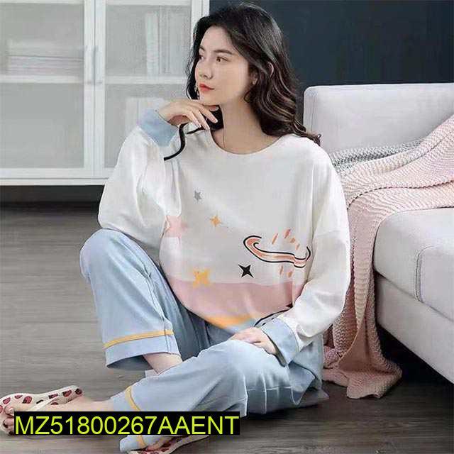 2 pcs women stitched PC interlock sleepwear t4trendz