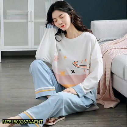 2 pcs women stitched PC interlock sleepwear t4trendz