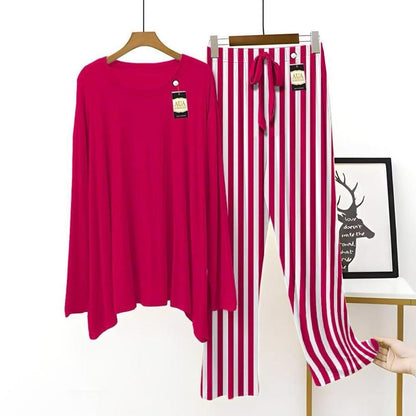 women 2 pcs night wear with lining trouser t4trendz