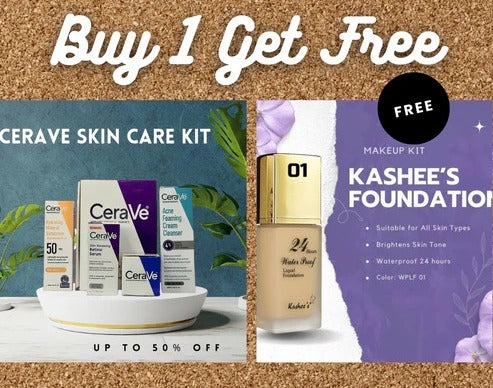 Buy CeraVe Kit Get Kashees Foundation Free