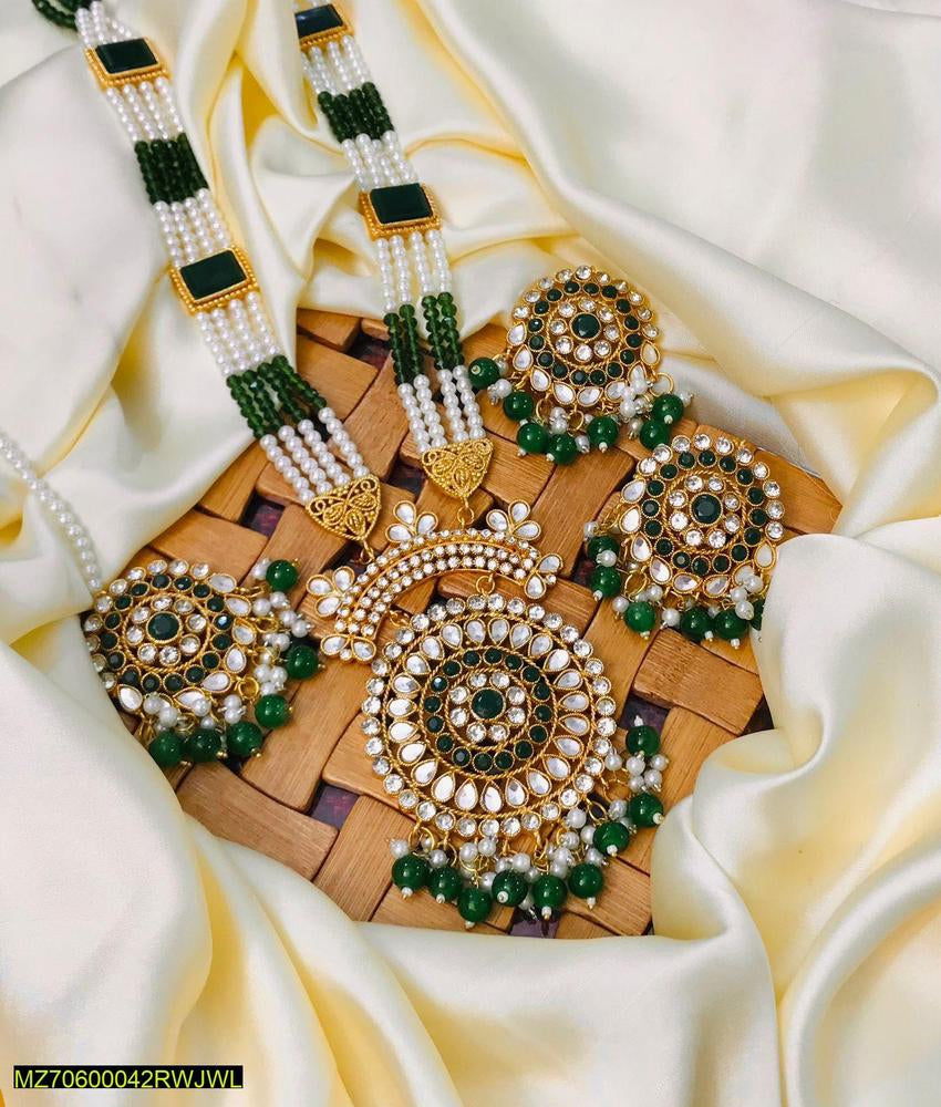 Multi stones Kundan mala set t4trendz