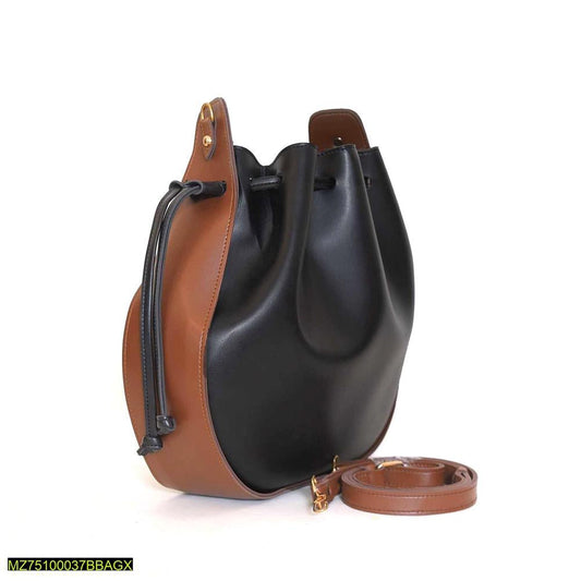 Bali pu leather bucket bag t4trendz
