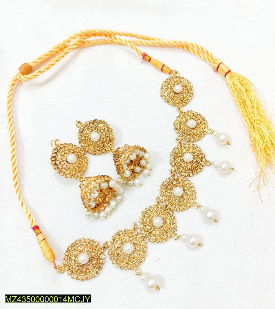 Artificial stones fancy choker set t4trendz