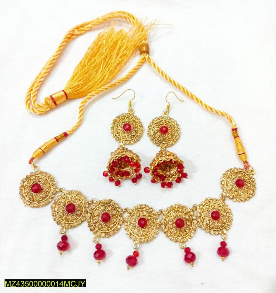 Artificial stones fancy choker set t4trendz