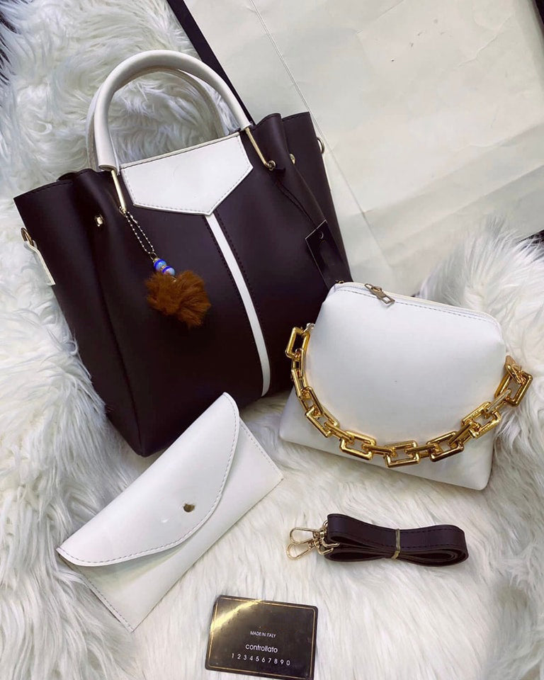 3pcs trendy GlamGrace handbag set Little chic