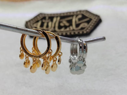 1 carat gold plated bali style earrings t4trendz