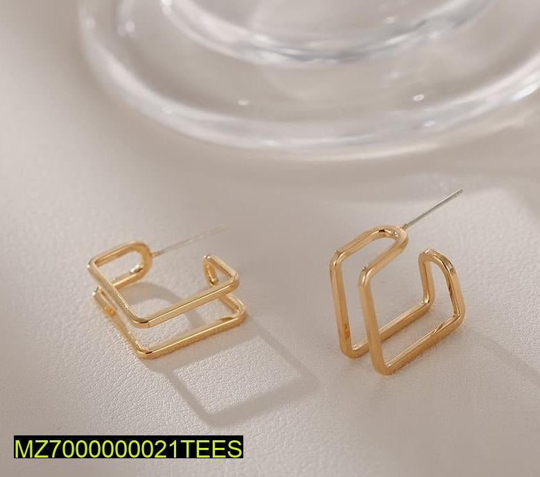Double square casual earrings t4trendz
