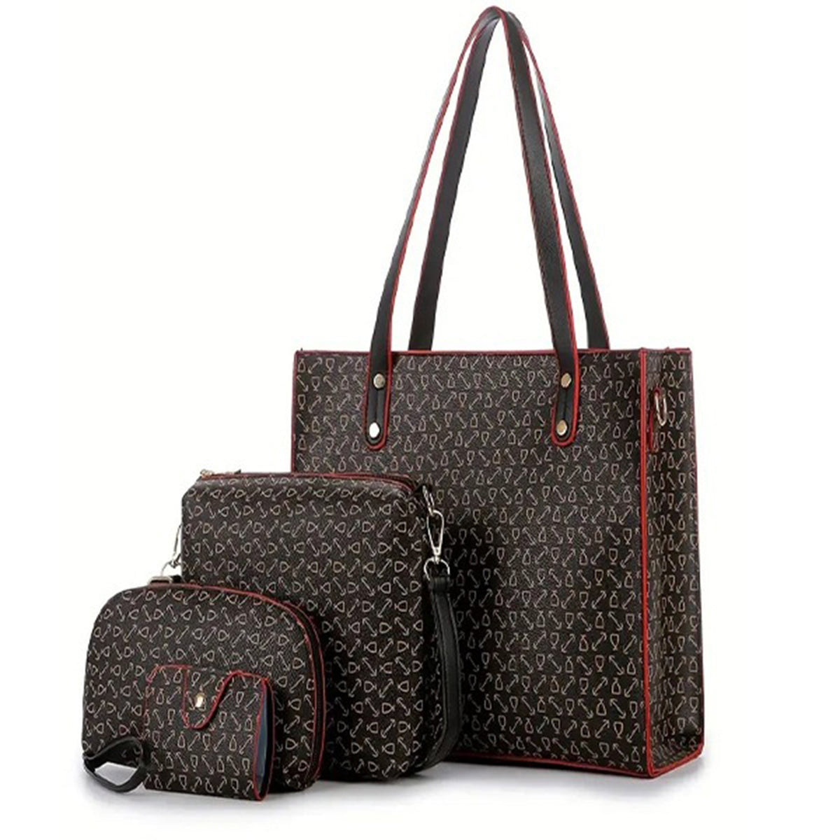 Elegent 4pcs leather handbag Little chic