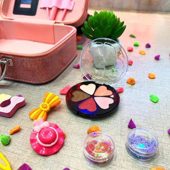 Kids' Beauty Makeup Bag – Pretend Play Cosmetic Set for Girls